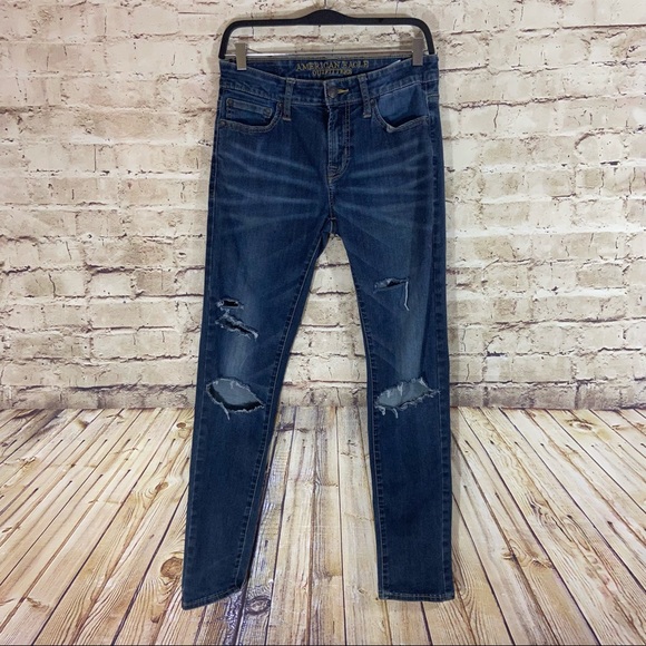 Men’s American Eagle knee slit skinny jean 30 x 32 - Picture 4 of 11